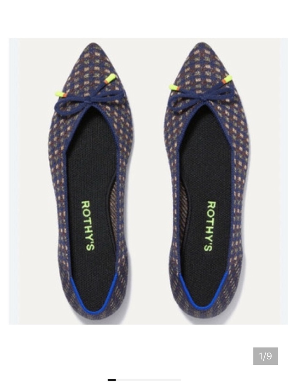 💖SPOTLIGHT💖Rothy's Limited Edition Pointed Flats in Evening Metallic